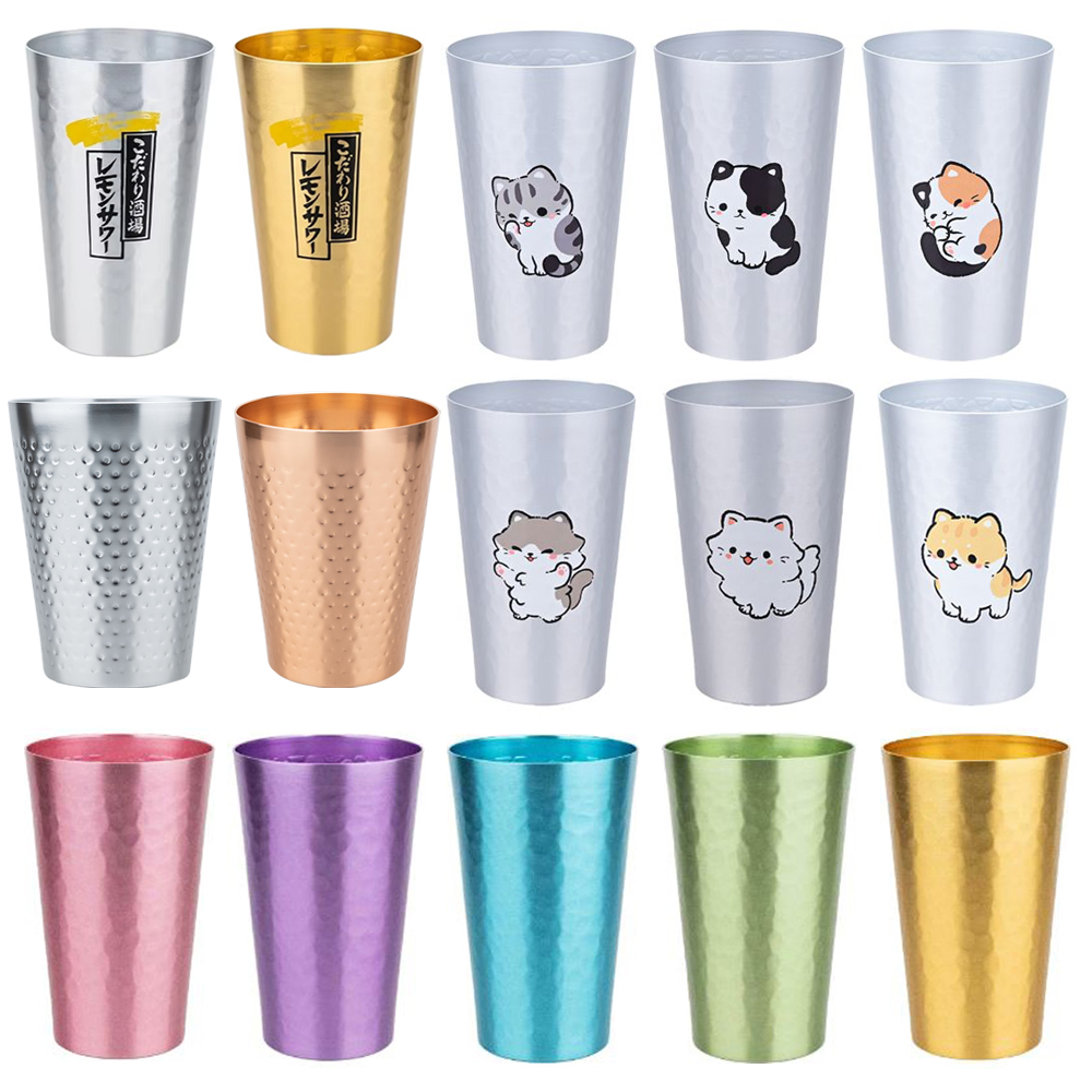 Outdoor Camping Outfit - Japanese Style Aluminum Beer Mugs Set