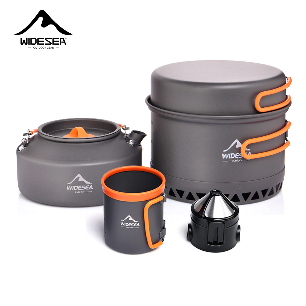 Outdoor Camping Outfit - Camping Tableware Outdoor Cookware Set Pots