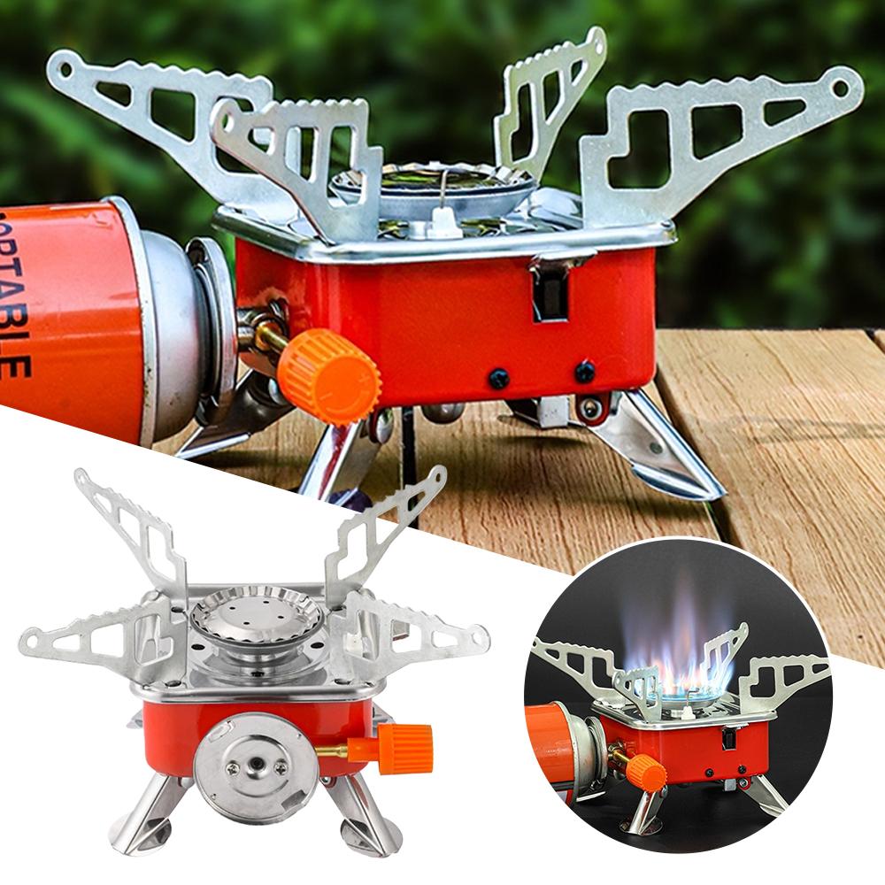 Outdoor Gas Camping Oven - Portable Burner Camping Foldable Windproof Outdoor