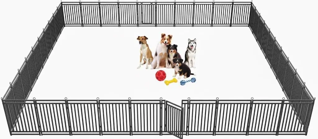 Outdoor Camping Dog Fence - Dog Fence Outdoor Indoor, 47 Inch