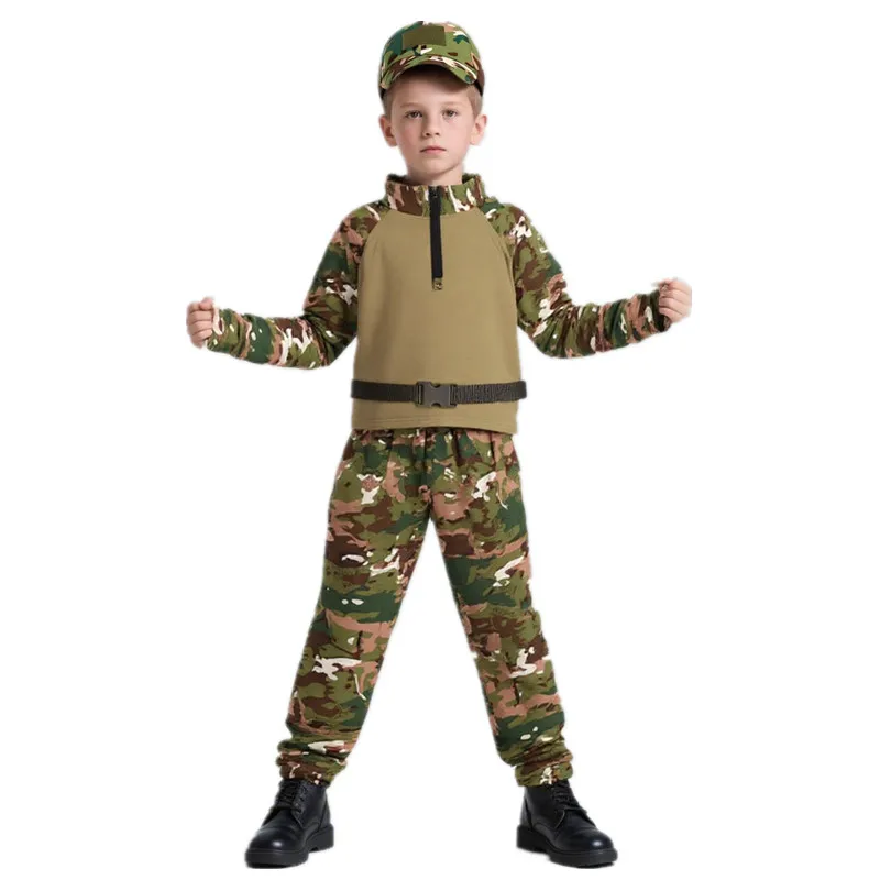 Outdoor Camping Outfit - Kids Adults Camouflage Frog Outfit Summer