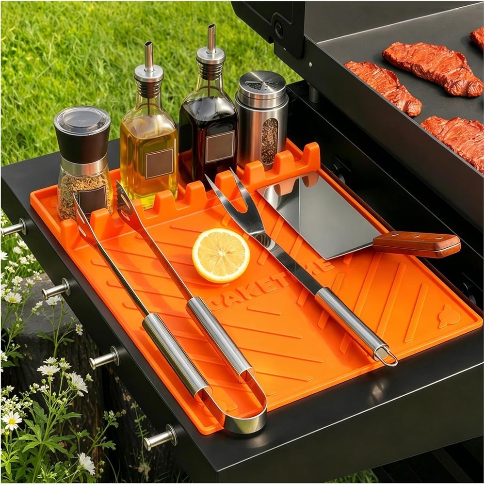 Outdoor Camping Grill - Silicone Grill Mats or Griddle Accessories