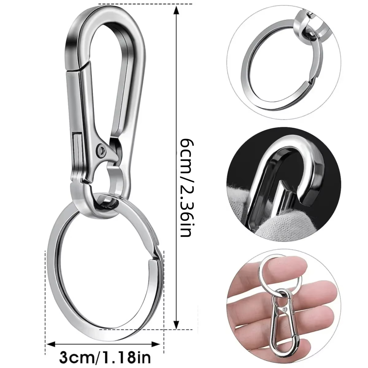 Key Holder Metal Carabiner Cli - Outdoor Camping Stores ulasan dan harga