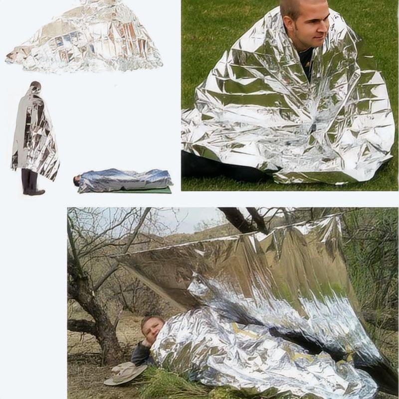 4 pcs Emergency Blanket Outdoo - Survival Kit ulasan dan harga
