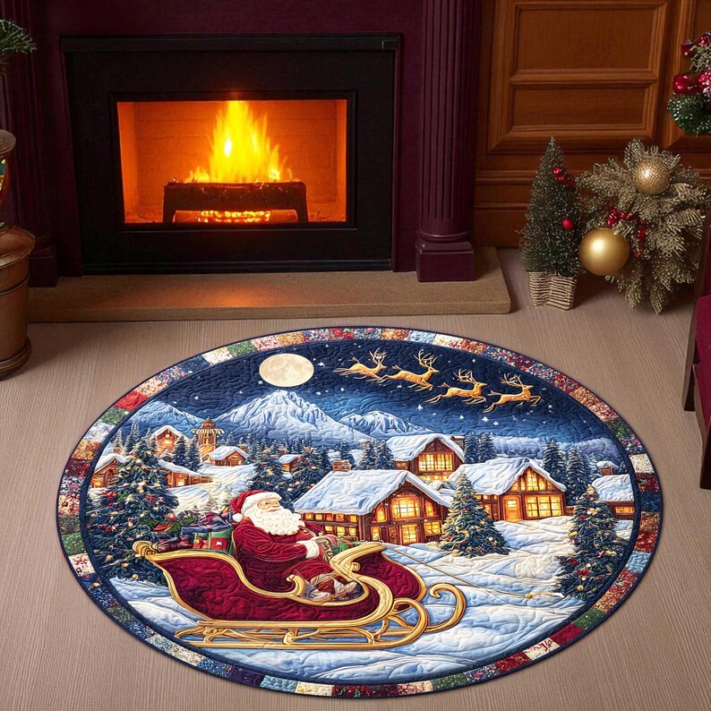 Santa Sleigh Christmas Round D - Outdoor Camping Ideas For Adults ulasan dan harga