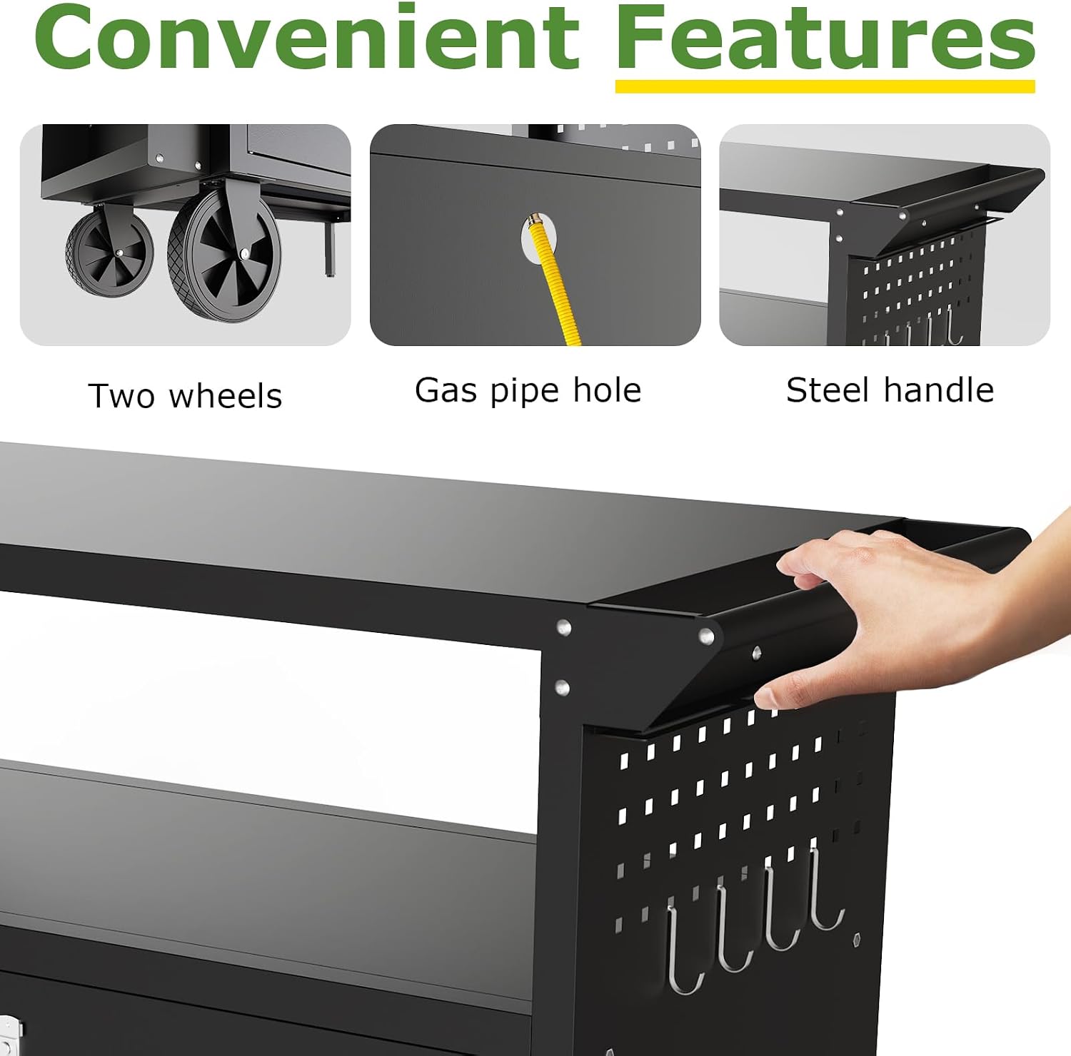 Outdoor Grill Cart Table With  - Outdoor Camping Grill ulasan dan harga
