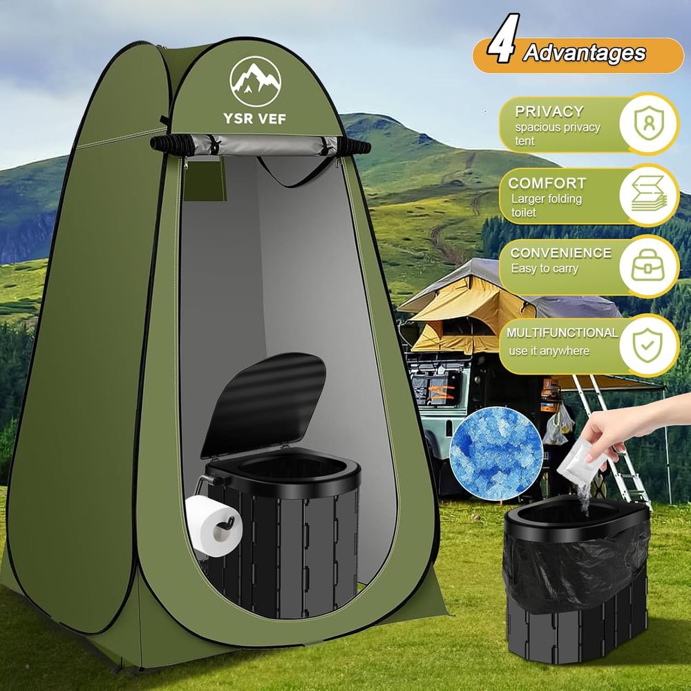 Portable Toilet Kit, Camping T - Outdoor In Camping ulasan dan harga