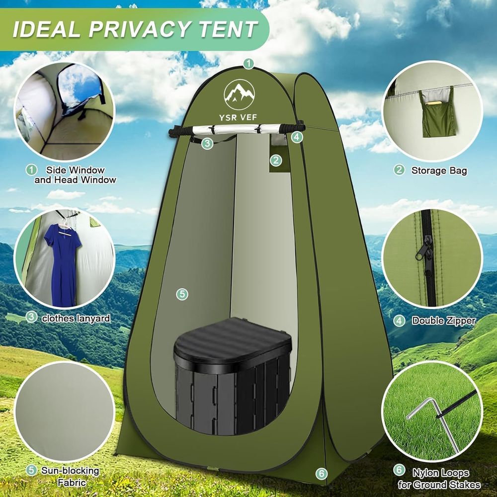 Portable Toilet Kit, Camping T - Outdoor In Camping ulasan dan harga