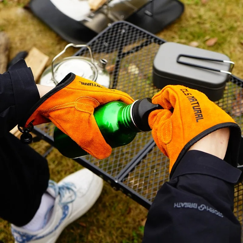 Heat Resistant BBQ Gloves Cowh - Outdoor Camping Grill ulasan dan harga