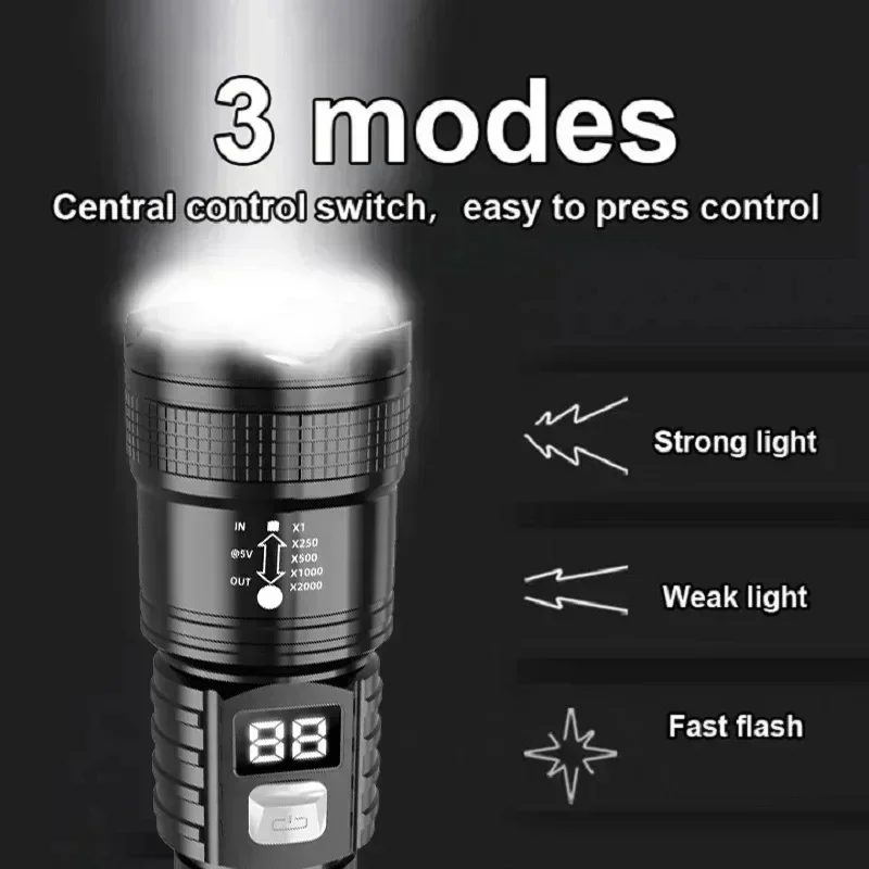Rechargeable LED Flashlight 10 - Outdoor Camping Accessories ulasan dan harga