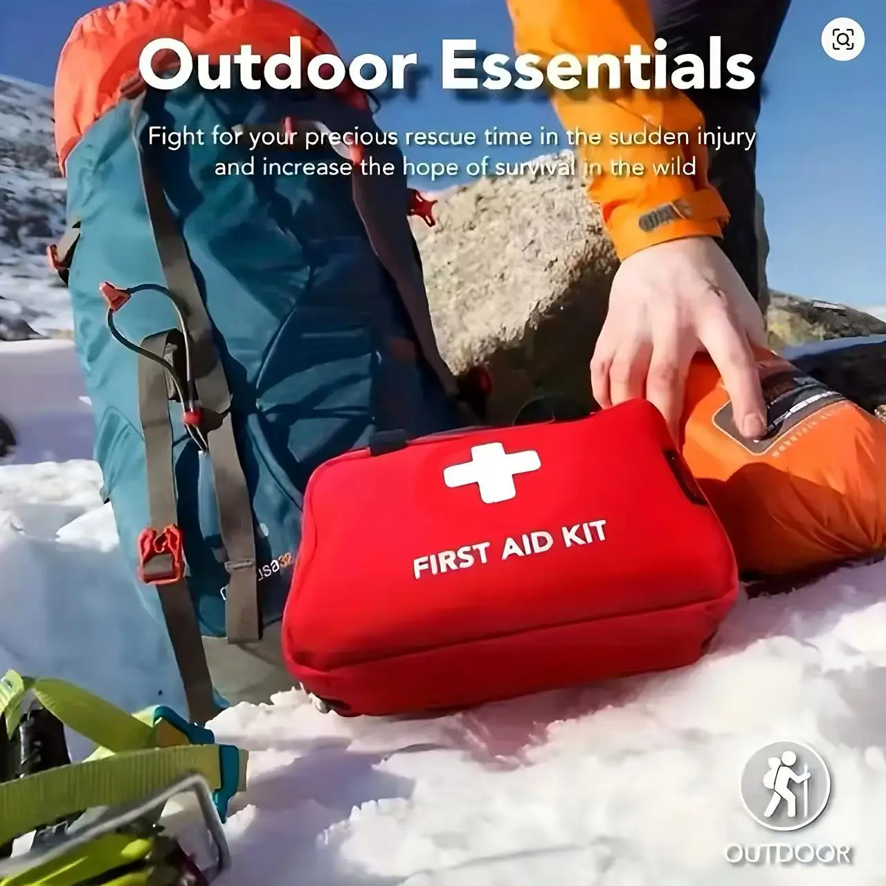 Aid Kit Medical Supplies with  - Survival Kit ulasan dan harga