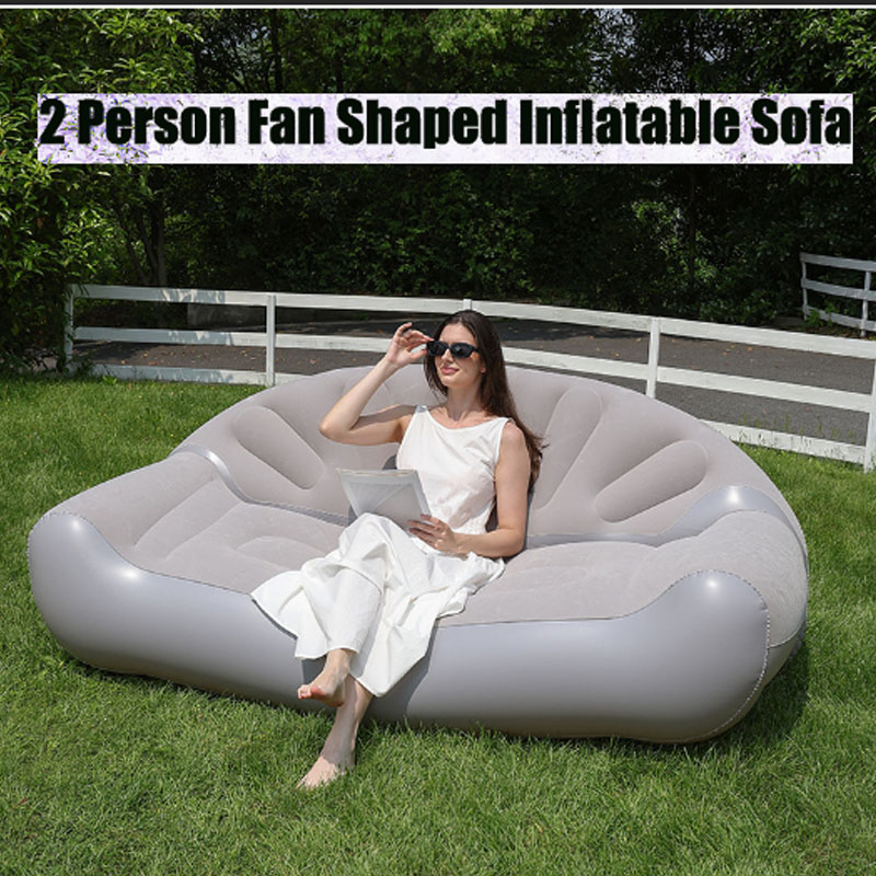 Fan Shaped Inflatable Sofa 2 P - Bed Outdoor Camping ulasan dan harga