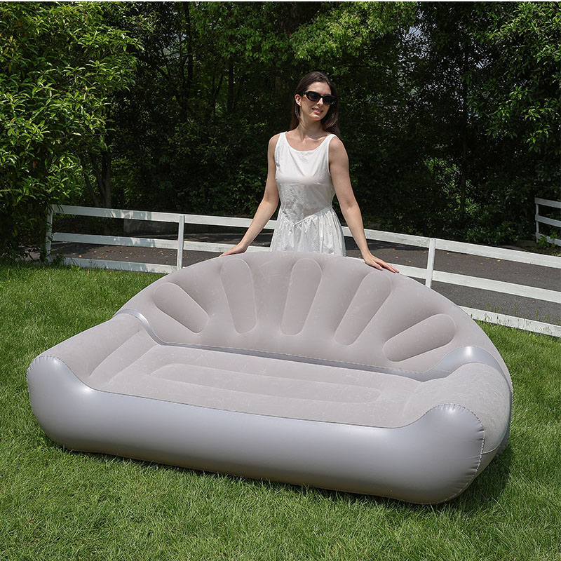 Fan Shaped Inflatable Sofa 2 P - Bed Outdoor Camping ulasan dan harga