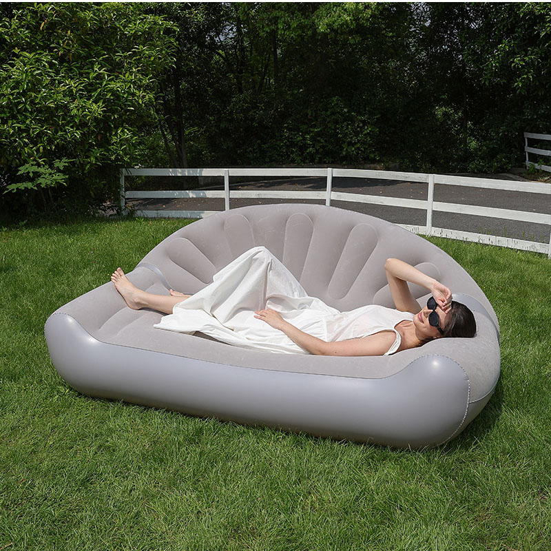 Fan Shaped Inflatable Sofa 2 P - Bed Outdoor Camping ulasan dan harga