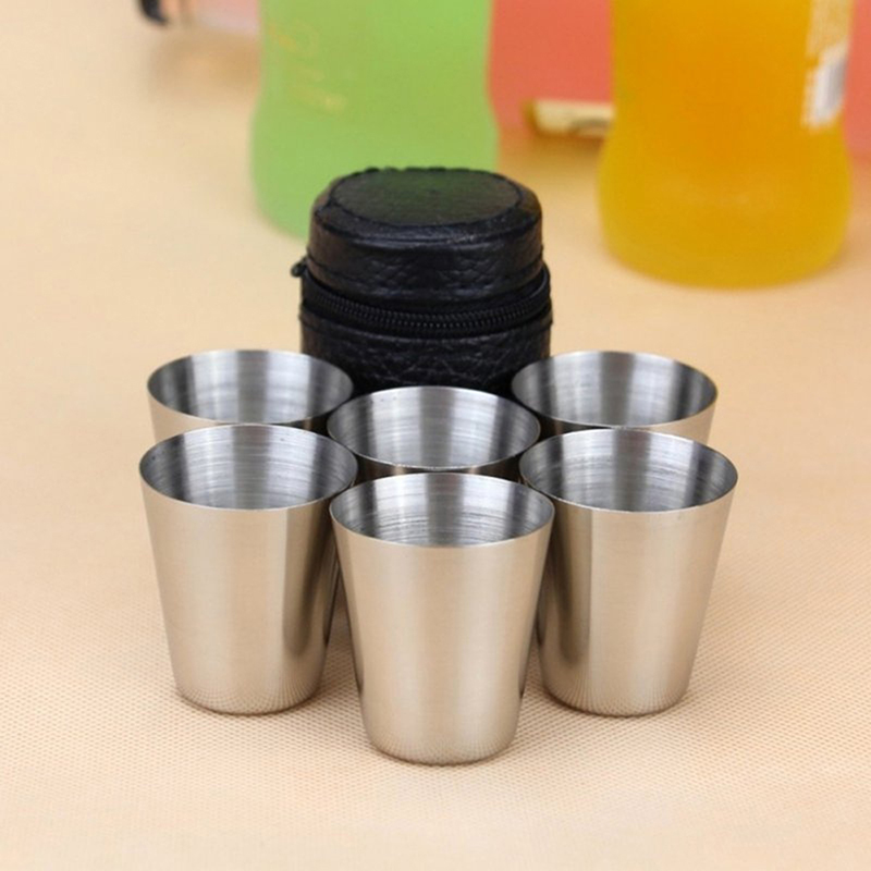 4/6Pcs Stainless Steel Cups Mi - Outdoor Camping Outfit ulasan dan harga