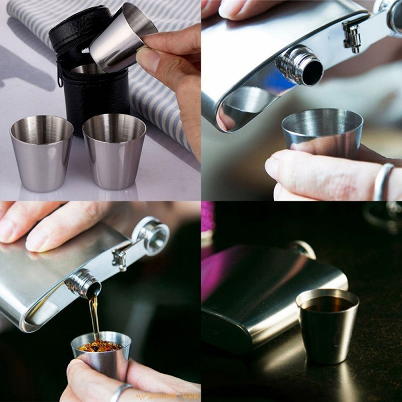 4/6Pcs Stainless Steel Cups Mi - Outdoor Camping Outfit ulasan dan harga