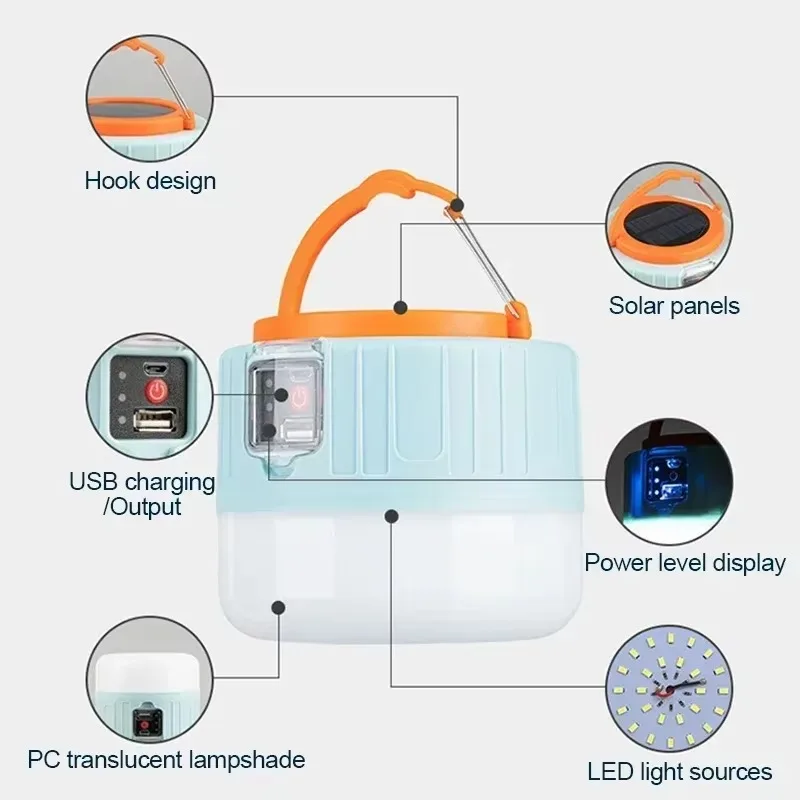 Solar Camping Lantern Recharge - Outdoor Camping Lantern ulasan dan harga