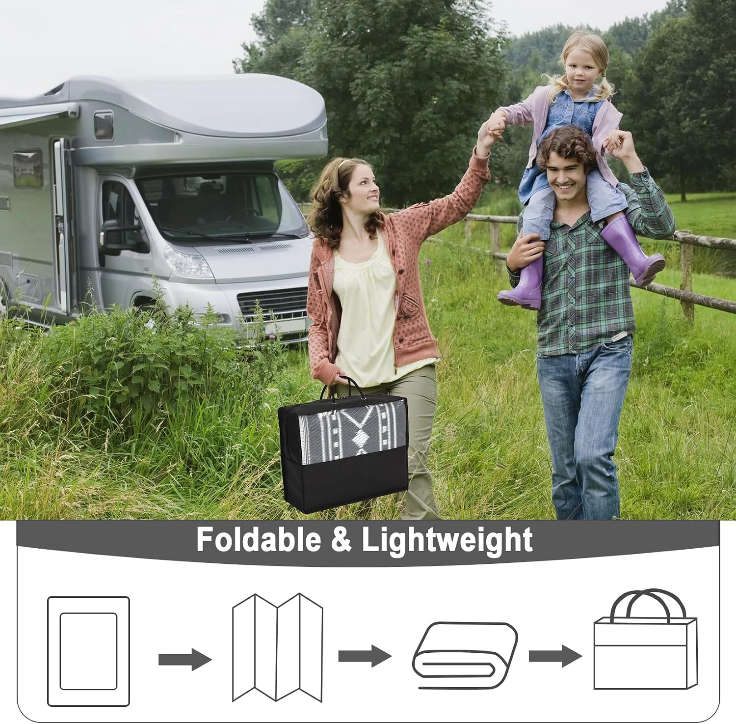 9x18 Waterproof Reversible Out - Outdoor Camping Rugs 9X18 ulasan dan harga