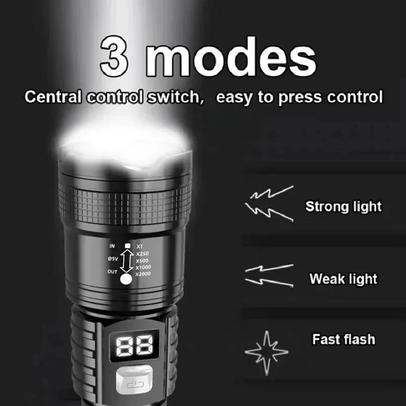 100000LM Super Bright Led Flas - Outdoor Camping Accessories ulasan dan harga