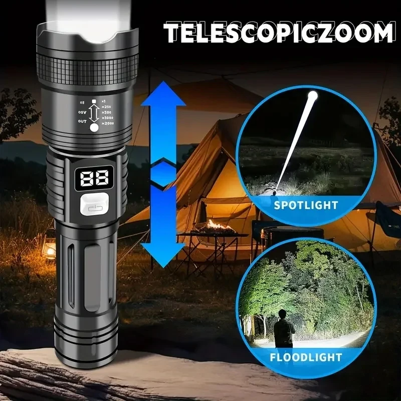 100000LM Super Bright Led Flas - Outdoor Camping Accessories ulasan dan harga