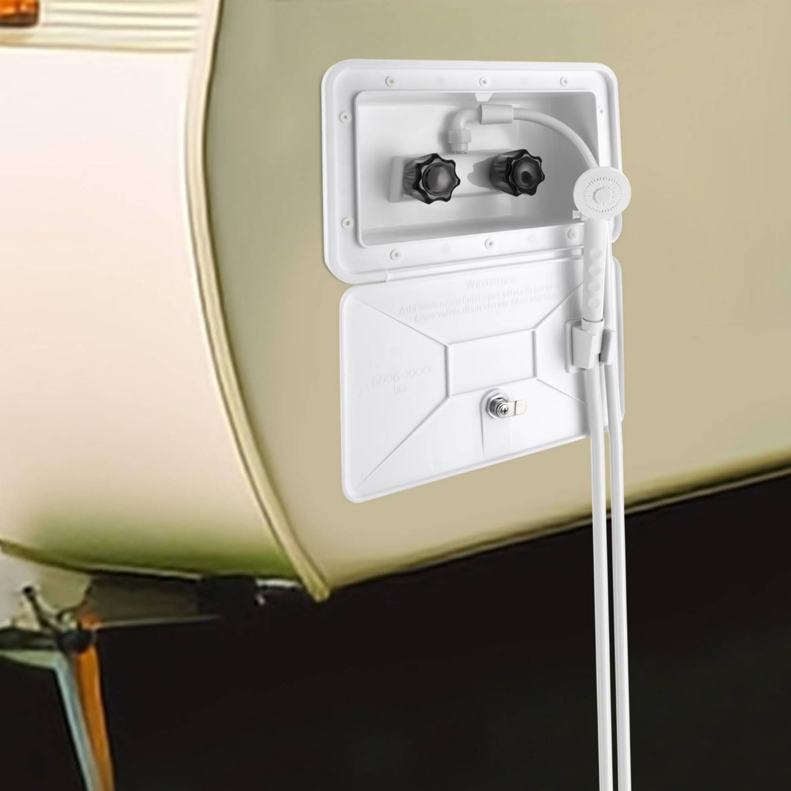 RV Exterior Shower Box Compact - Outdoor Camping Set ulasan dan harga