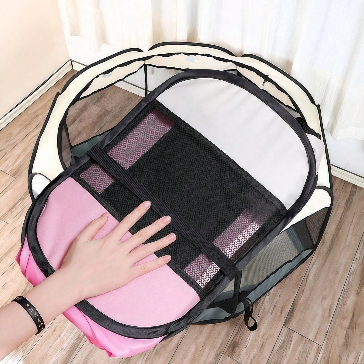 Foldable Octagonal Pet Playpen - Outdoor Camping Dog Fence ulasan dan harga