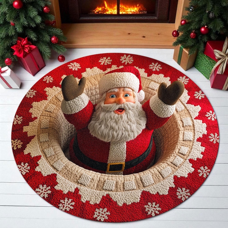 Christmas Santa Claus Round Do - Outdoor Camping Ideas For Adults ulasan dan harga