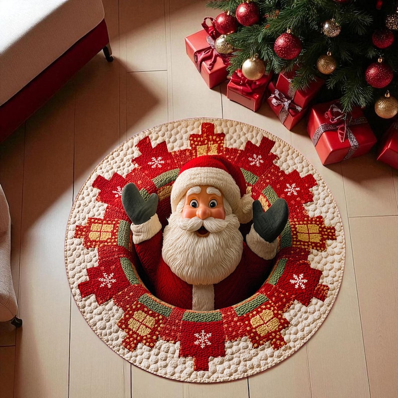 Christmas Santa Claus Round Do - Outdoor Camping Ideas For Adults ulasan dan harga