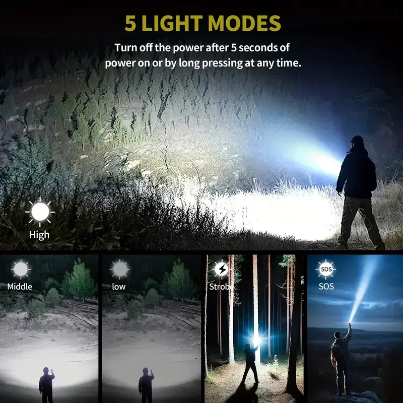 Ultra Powerful Flashlight Conc - Outdoor Camping Accessories ulasan dan harga