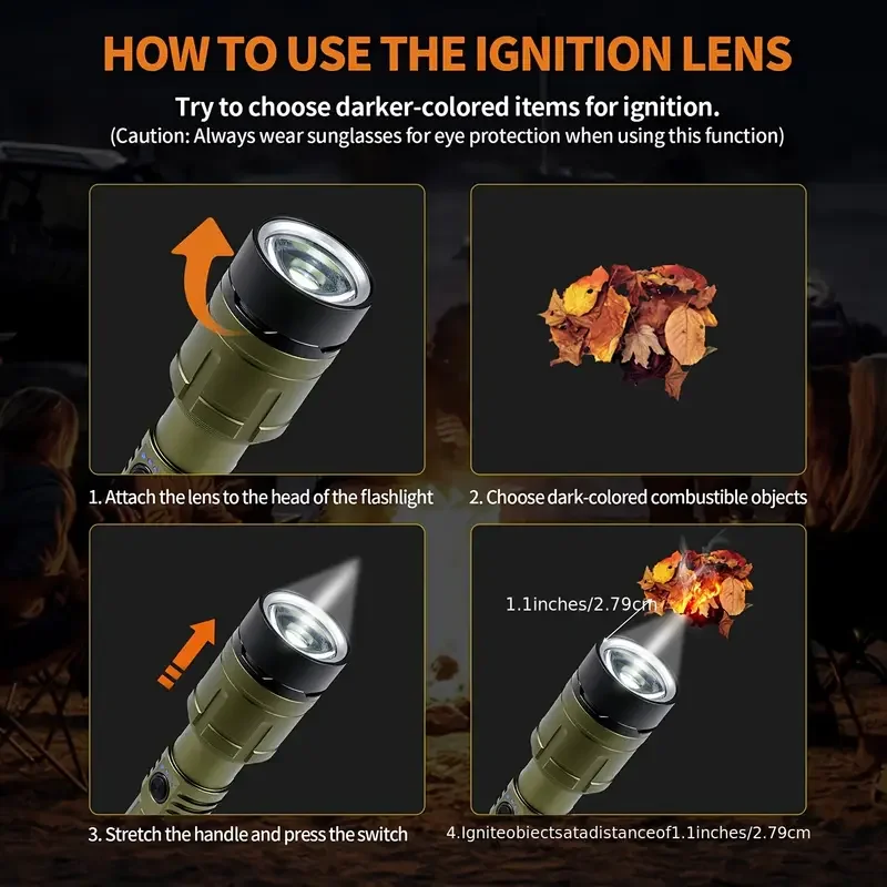 Ultra Powerful Flashlight Conc - Outdoor Camping Accessories ulasan dan harga