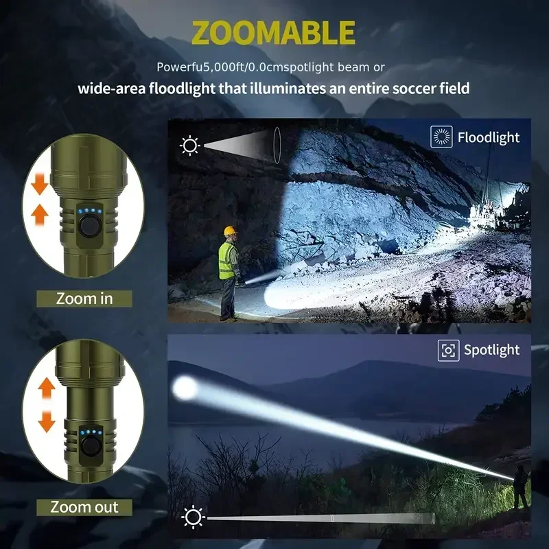 Ultra Powerful Flashlight Conc - Outdoor Camping Accessories ulasan dan harga