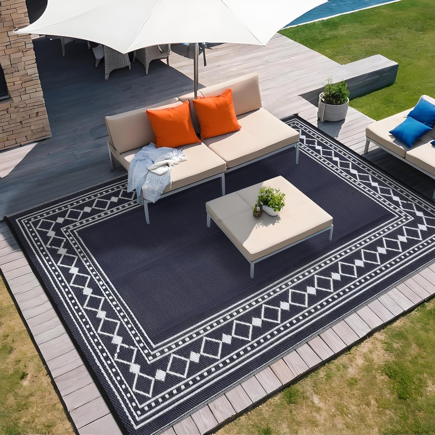 9x18 Outdoor Rug – Waterproof  - Outdoor Camping Rugs 9X18 ulasan dan harga