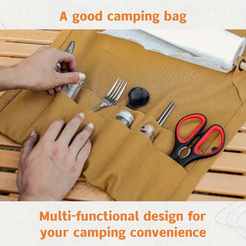 Outdoor Canvas Utensil Organiz - Outdoor Camping Wallpaper ulasan dan harga