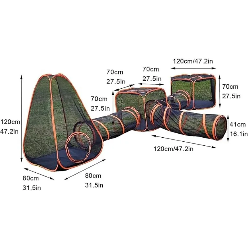 6-in-1 Tent Cat Enclosures wit - Outdoor Camping Dog Fence ulasan dan harga