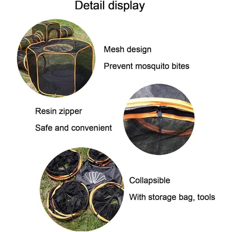 6-in-1 Tent Cat Enclosures wit - Outdoor Camping Dog Fence ulasan dan harga