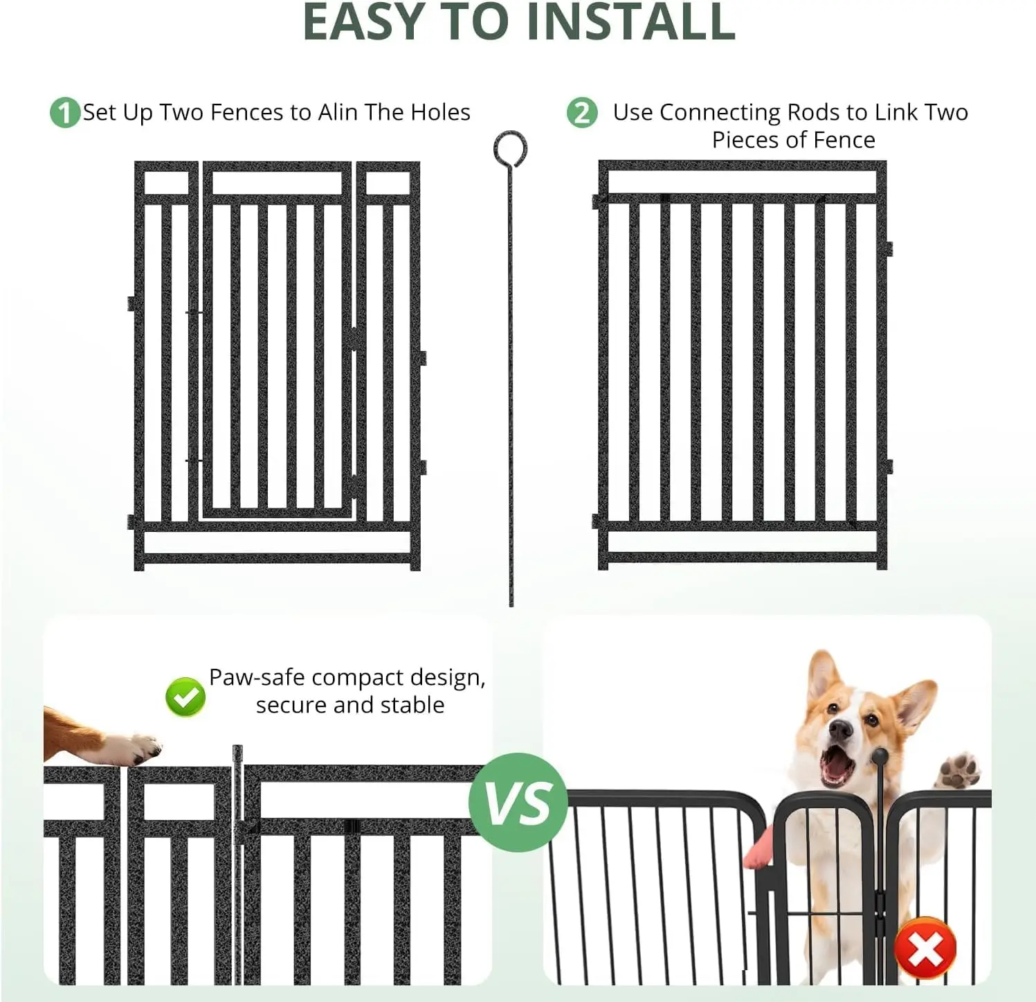 Dog Fence Outdoor Indoor, 47 I - Outdoor Camping Dog Fence ulasan dan harga