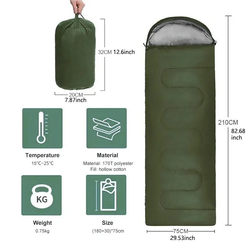Camping Sleeping Bag Lightweig - Outdoor Camping Sleeping Bag ulasan dan harga