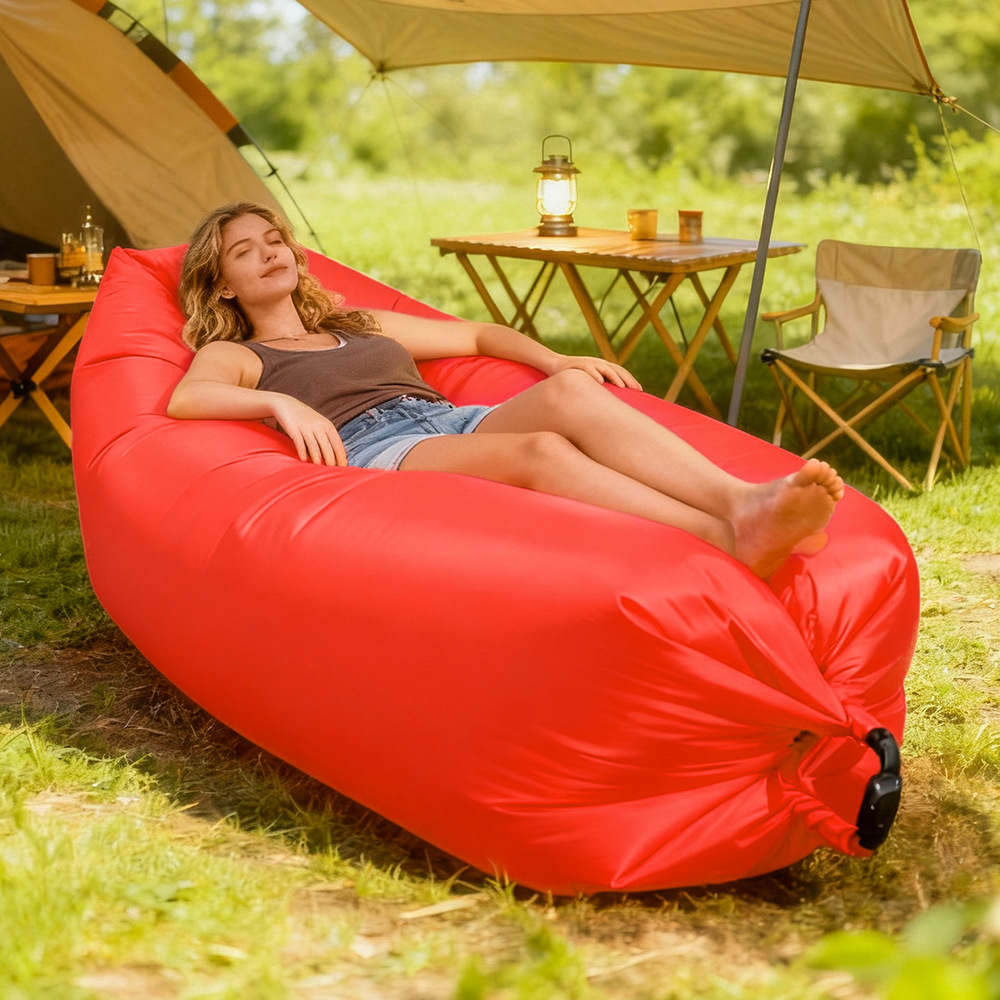 Multi‑Color Portable Lazy Infl - Outdoor Camping Sleeping Bag ulasan dan harga