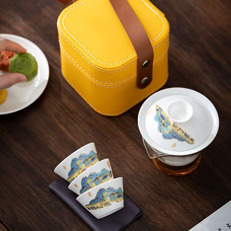 Travel Jade White Porcelain Te - Outdoor Camping Outfit ulasan dan harga