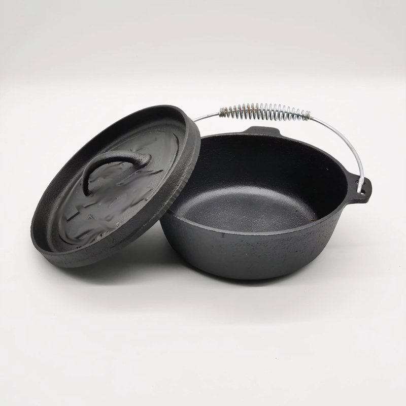 2QT Cast Iron Camp Dutch Oven  - Outdoor Gas Camping Oven ulasan dan harga