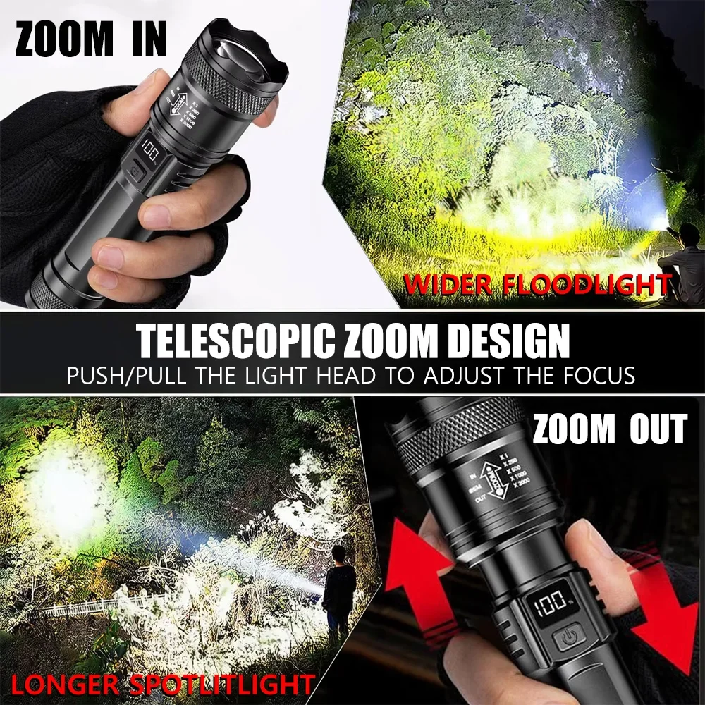 Rechargeable LED Flashlight Zo - Outdoor Camping Accessories ulasan dan harga