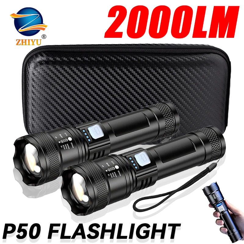 Tactical LED Flashlight 2000LM - Outdoor Camping Accessories ulasan dan harga