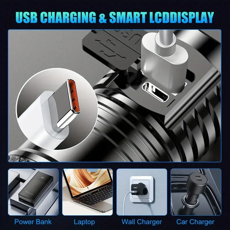 Tactical LED Flashlight 2000LM - Outdoor Camping Accessories ulasan dan harga